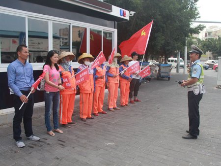 2017年10月24日，站交通崗